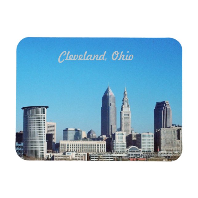 Flexible Big Blue Sky Cleveland OH Magnet (Horizontal)