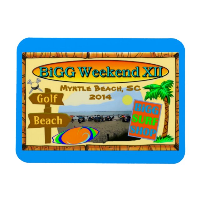 Flexible BiGG Weekend XII Magnet (Horizontal)