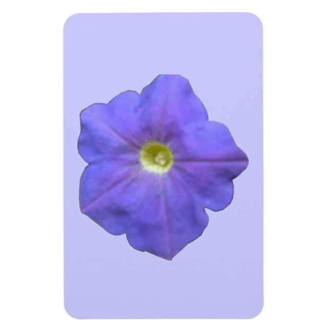Flexible Blue Petunia Premium Magnet (Vertical)