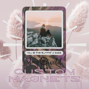 Flexible Boho Dreamcatcher Stay Wild Photo Magnet