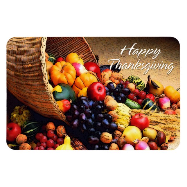Flexible Bon thanksgiving 12 Premium Flexi Magnet (Horizontal)