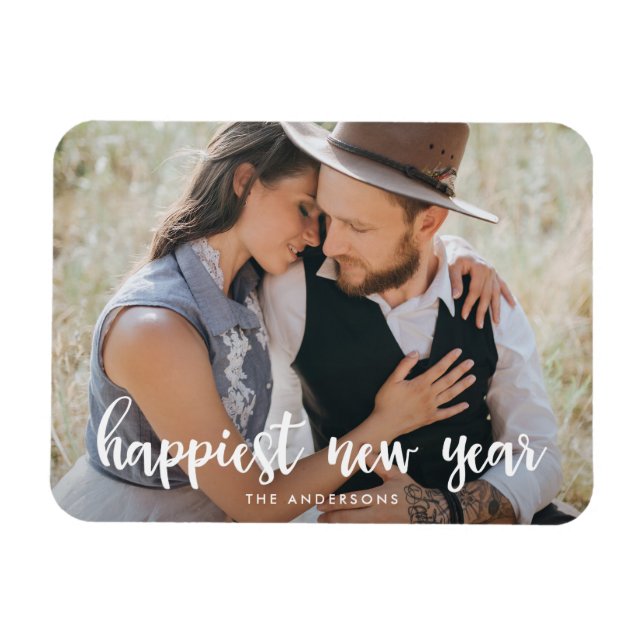 Flexible Bonne année | Magnet photo de vacances (Horizontal)