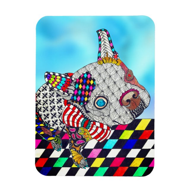 Flexible Boston Terrier Magnet 3"x4" (Vertical)