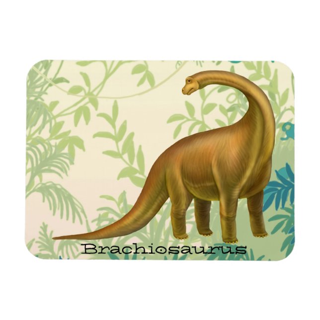 Flexible Brachiosaurus préhistorique Magnet de dinosaure (Horizontal)