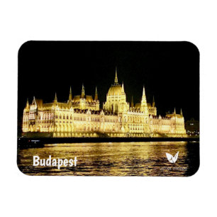 Flexible Budapest by night - magnet by Velvet Escape