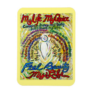 Flexible Cancer Poème Angle blanc Art Magnet personnalisé