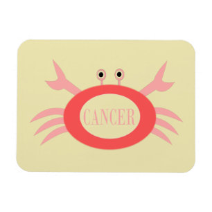 Flexible Cancer Star Sign Crab Magnet