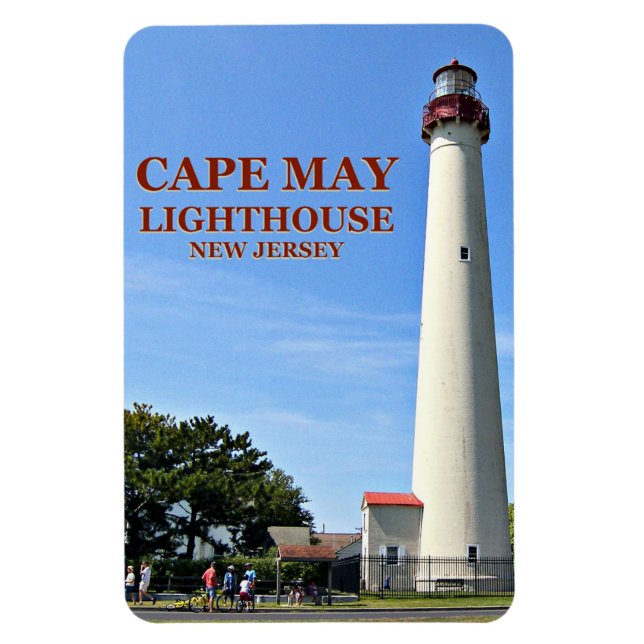 Flexible Cape May Lighthouse, New Jersey Flexi Magnet (Vertical)