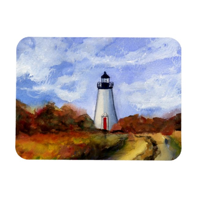 Flexible Cape Poge Lighthouse Rectangle Magnet (Horizontal)