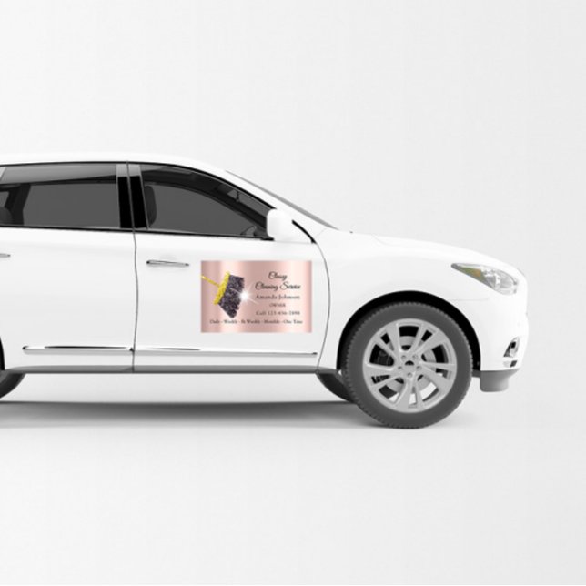 Flexible Car Magnet Cleaning Services Maid House Keeping (Créateur téléchargé)