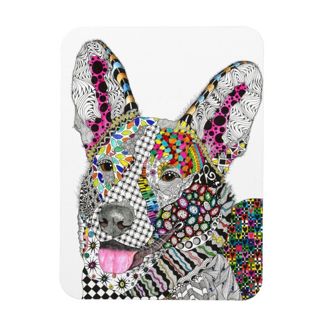 Flexible Cardigan Welsh Corgi Magnet 3"x4" (Vertical)