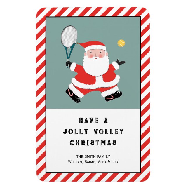 Flexible Carte cadeau de vacances de tennis Magnet (Vertical)