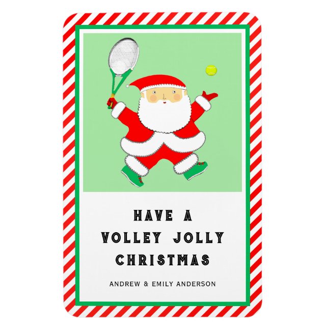 Flexible Carte cadeau de vacances de tennis Magnet (Vertical)
