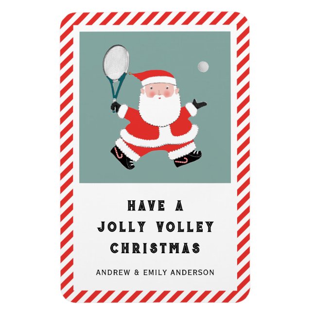 Flexible Carte Cadeau Magnet Noël Tennis (Vertical)