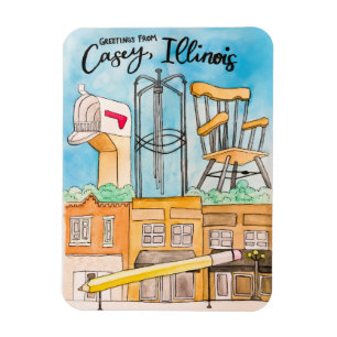 Flexible Casey, IL Magnet