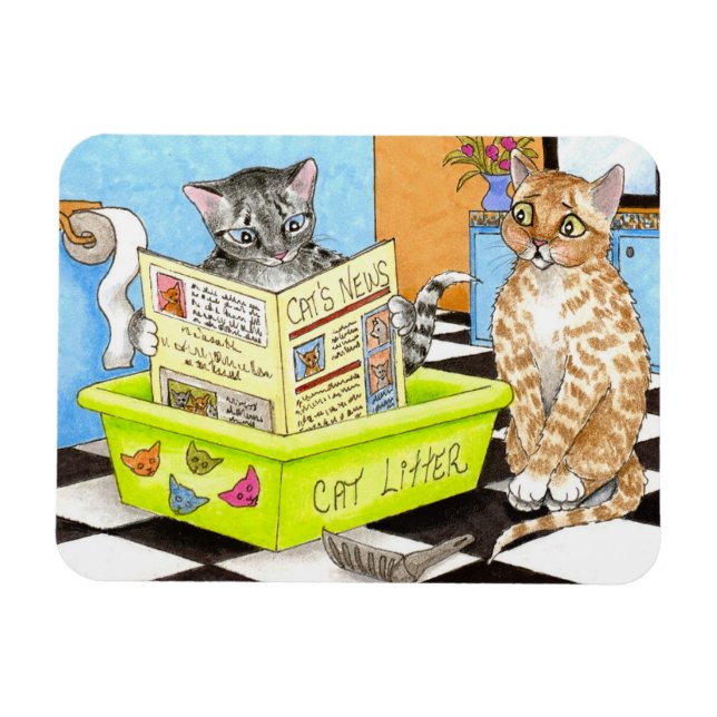 Flexible Chat 464 drôle Flexi Magnet (Horizontal)