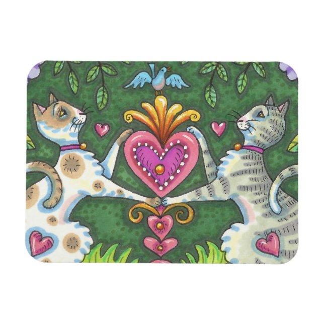 FLEXIBLE CHAUSSURES ET MAGNET DE VALENTINE D'OISEAU DE BLUE (Horizontal)