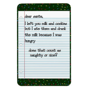 Flexible Cher Père Noël Premium Magnet