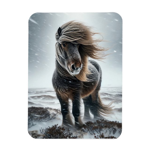 Flexible Cheval Islandais dans son Élément Magnet (Vertical)