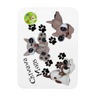 Flexible Chiwawa Mon Magnet