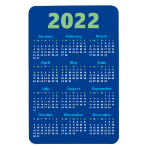 Flexible Choisissez vos propres couleurs   Magnet Calendrie