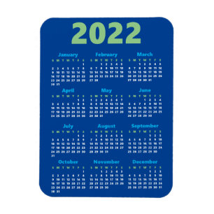 Flexible Choisissez vos propres couleurs   Magnet Calendrie