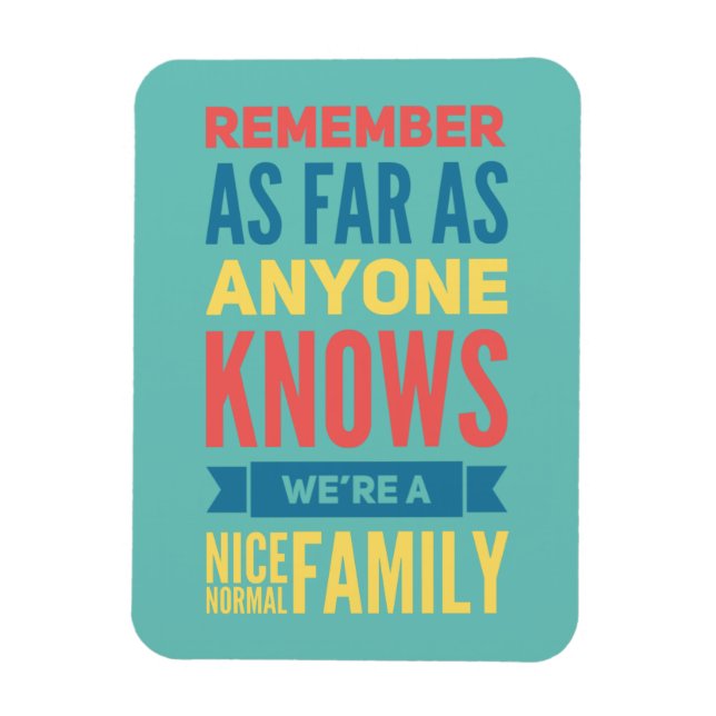 Flexible Citation amusante Magnet de famille normal (Vertical)