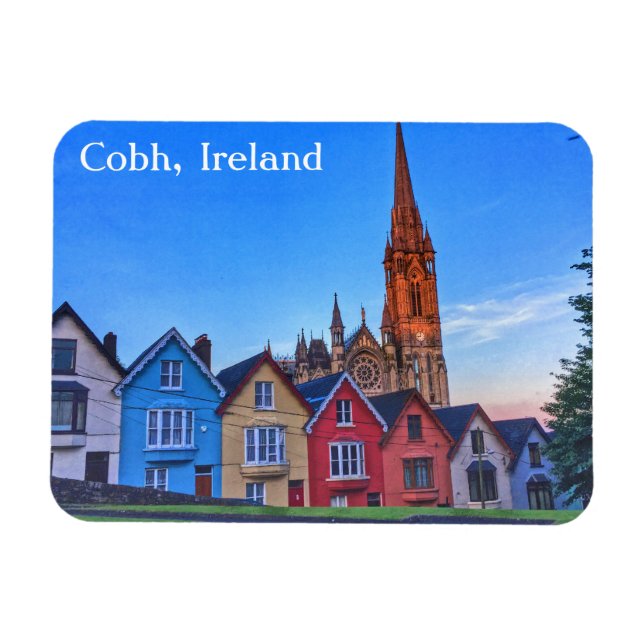 Flexible Cobh, Irlande Deck of Cards Maisons Magnet (Horizontal)