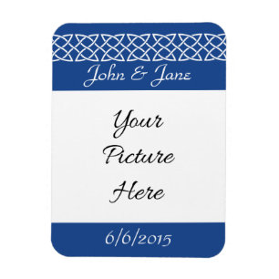 Flexible Coeurs de tissage celtique en bleu Magnet de sauve
