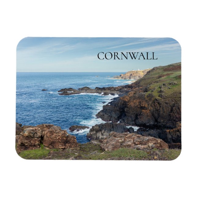Flexible Cornwall England Photo Magnet (Horizontal)