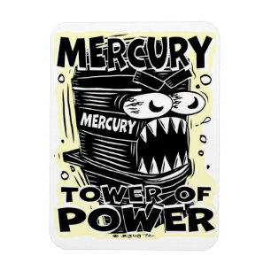 Flexible Creekrat Mercury Tower of Power Magnet