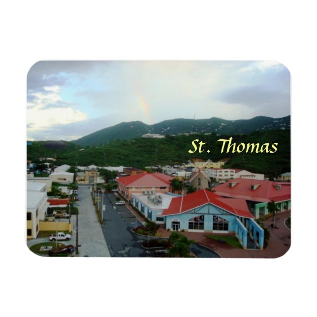 Flexible Crown Bay St. Thomas, USVI Premium Magnet (Horizontal)