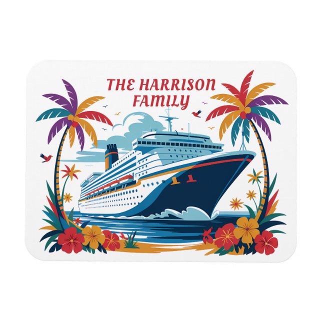 Flexible Cruise Ship Stateroom Magnet (Horizontal)