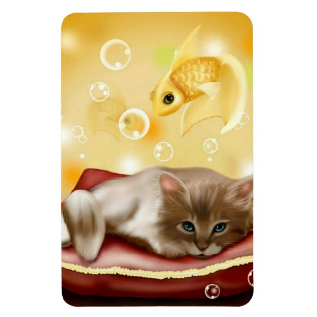 Flexible Cute Dream Kitten Flexi Magnet (Vertical)