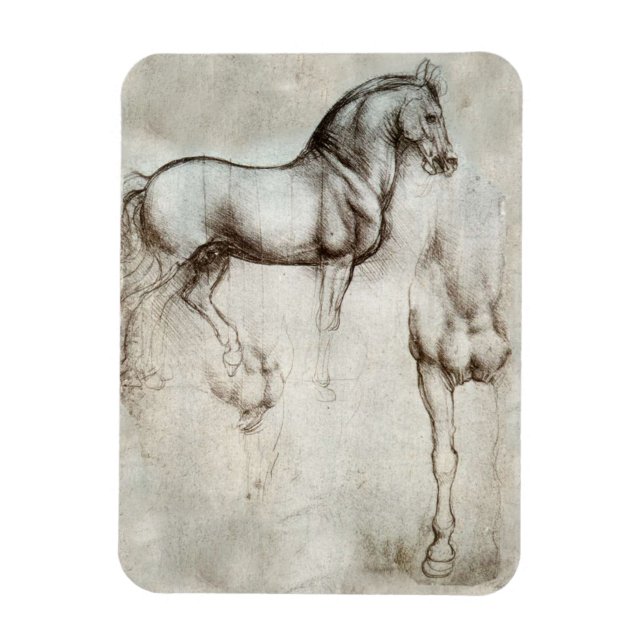Flexible Da Vinci Horse Magnet (Vertical)