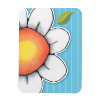 Flexible Daisy Joy bleu Premium Magnet