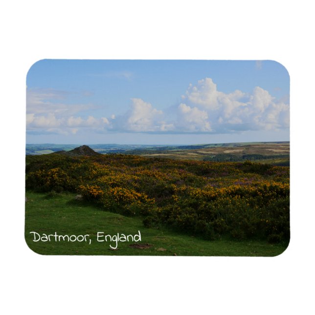 Flexible Dartmoor England Magnet (Horizontal)