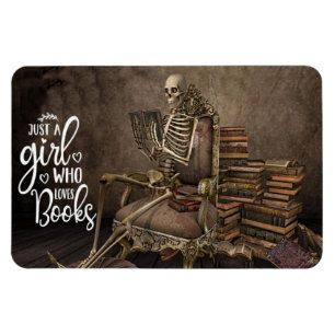Flexible Décor gothique pour les amateurs de livres Magnet 