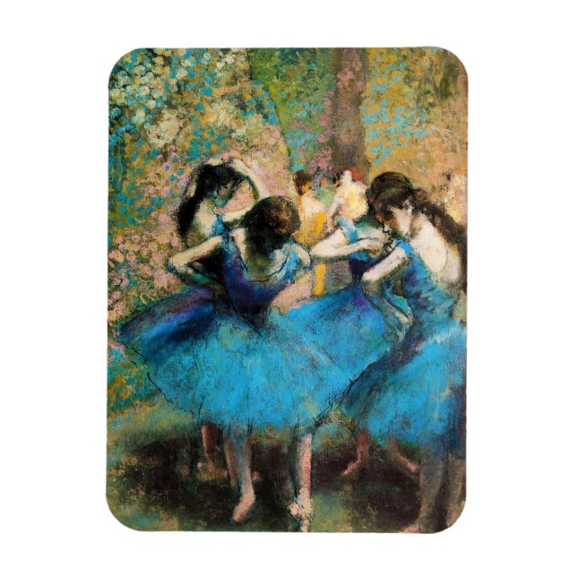 Flexible Degas Blue Dancers Magnet (Vertical)