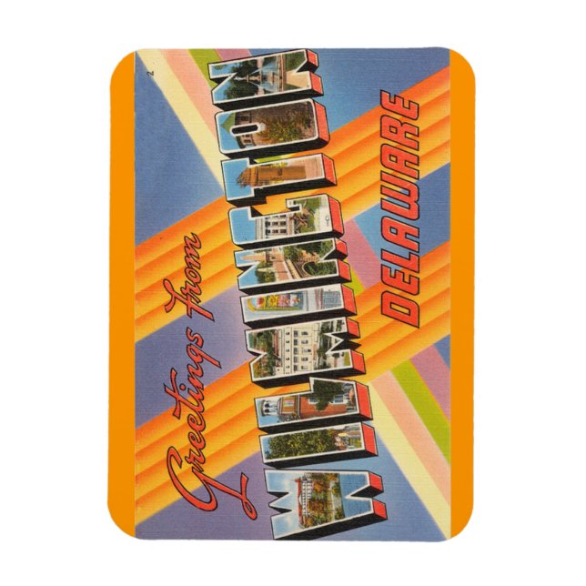 Flexible Delaware, Wilmington Magnet (Vertical)