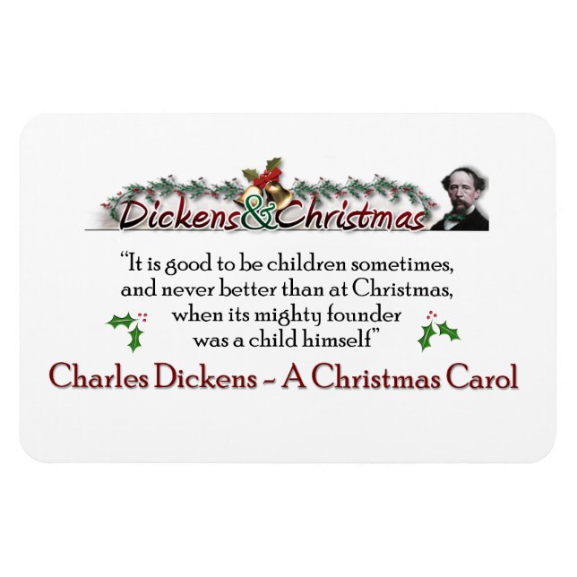Flexible Dickens Un Magnet De Citation De Carol De Noël (Horizontal)
