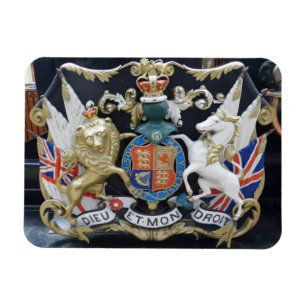 Flexible Dieu Et.Mon Droit Magnet 3"x4"