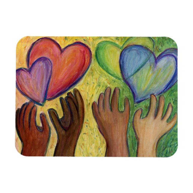 Flexible Diversité, équité et inclusion (DEI) Fridge Magnet (Horizontal)
