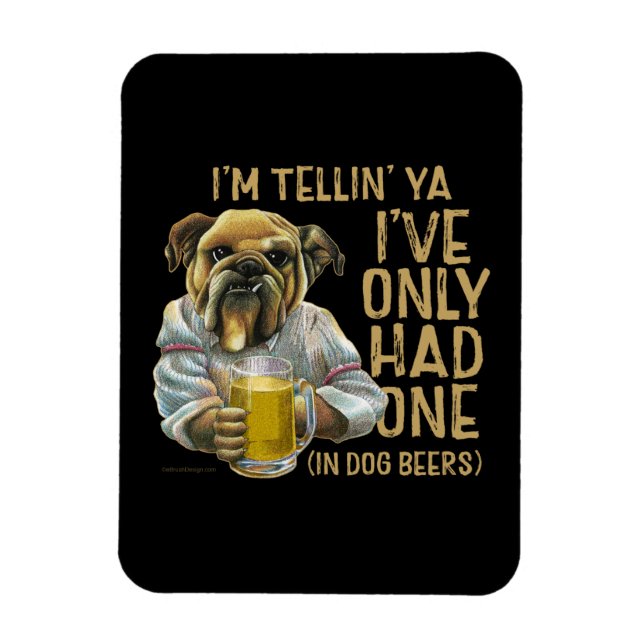 Flexible Dog Beers Magnet (Vertical)