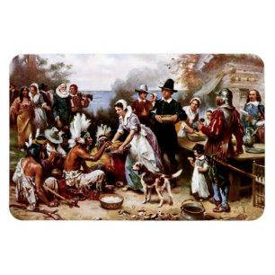 Flexible Donner Merci.Thanksgiving Magnet