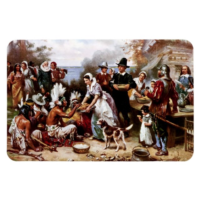 Flexible Donner Merci.Thanksgiving Magnet (Horizontal)