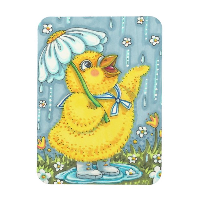 Flexible DOUCHES AVRIL PRINTEMPS MAGNET POULET Rectangle (Vertical)