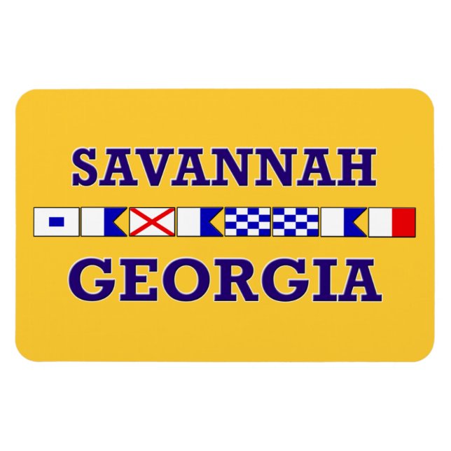 Flexible Drapeau nautique Savannah - Magnet (Horizontal)