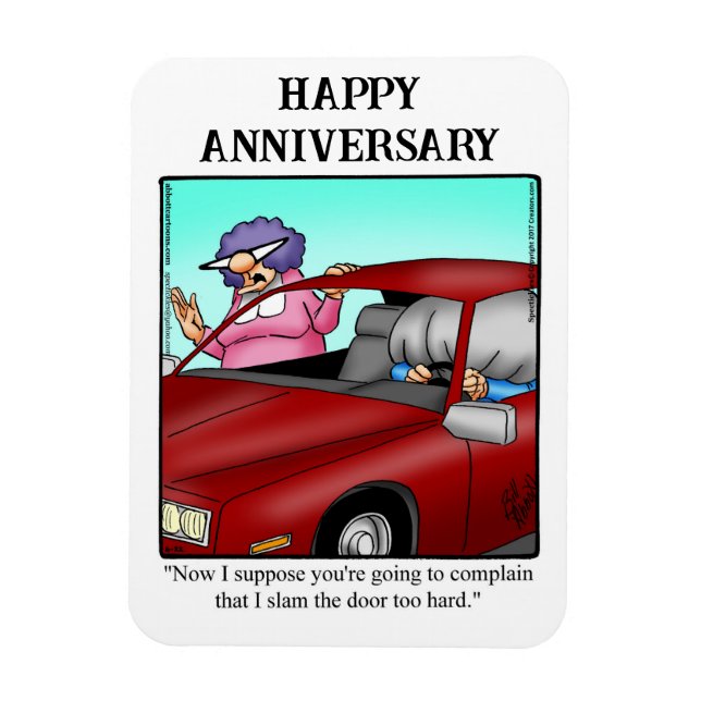Flexible Drôle Joyeux Anniversaire Magnet Cadeau (Vertical)