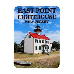 Flexible East Point Lighthouse, New Jersey Photo Magnet